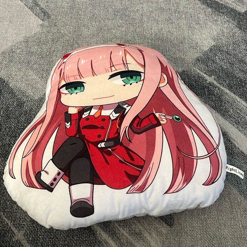 Decorative Pillow Zero Two from the anime “ Darling in the Franxx”.